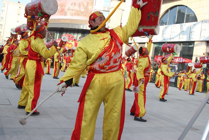 观澜商业街盛大开业—金象传媒—太平鼓